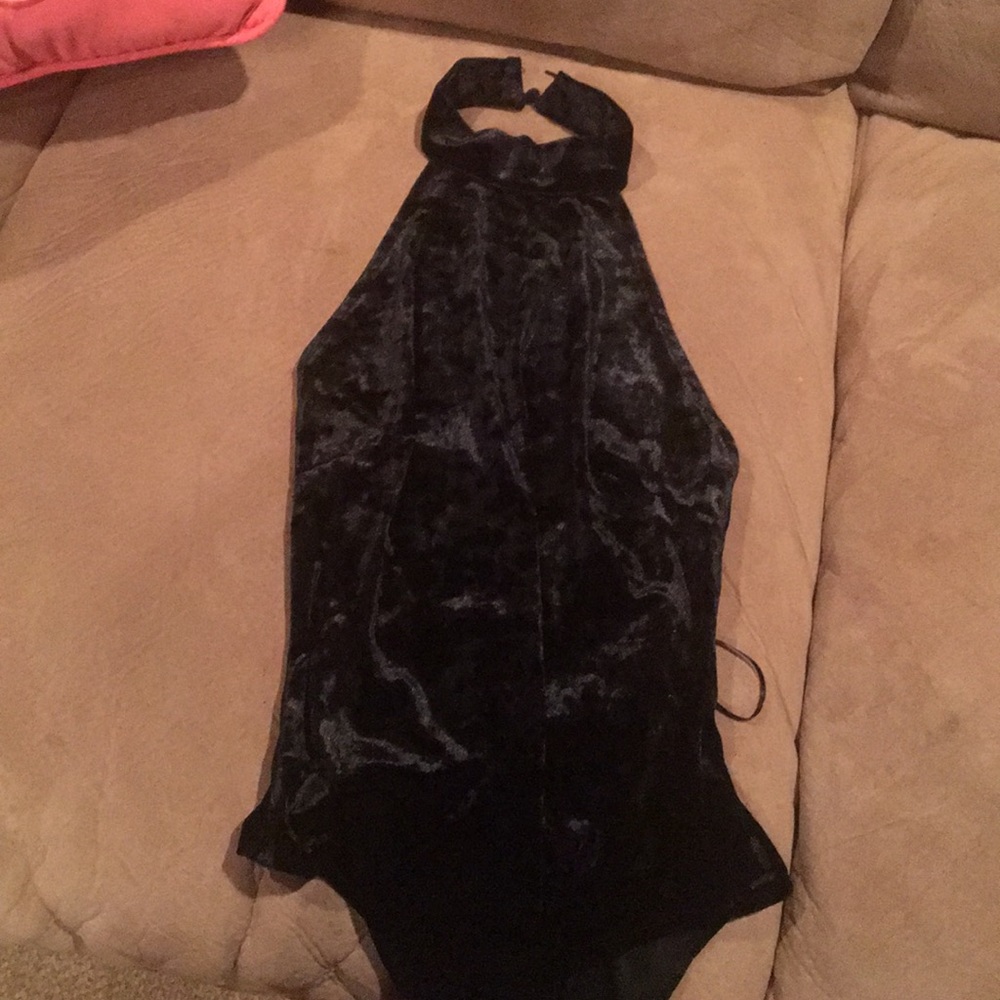 Forever 21 velvet body suit